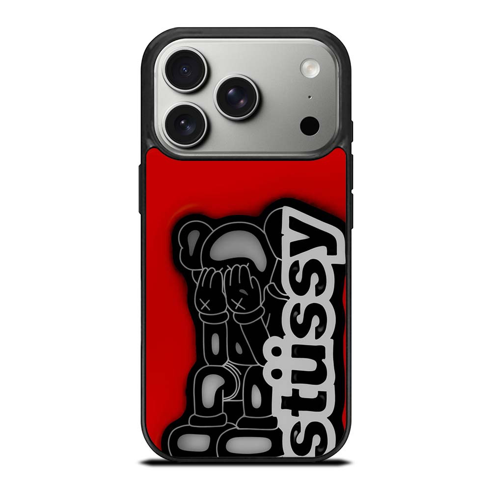 STUSSY X KAWS iPhone 17 Pro Case Cover